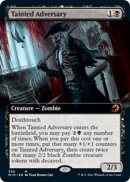 Tainted Adversary (Extended Art) (350) [MID] - MTG Single
