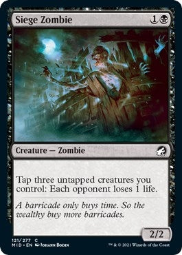 Siege Zombie (121) [MID] - MTG Single