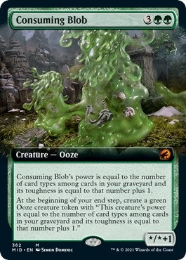 Consuming Blob (Extended Art) (362) [MID] - MTG Single