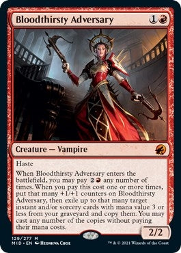 Bloodthirsty Adversary (129) [MID] - MTG Single