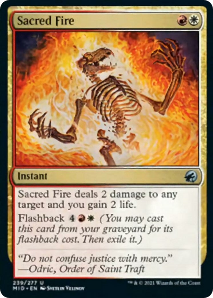 Sacred Fire (239) [MID] - MTG Single