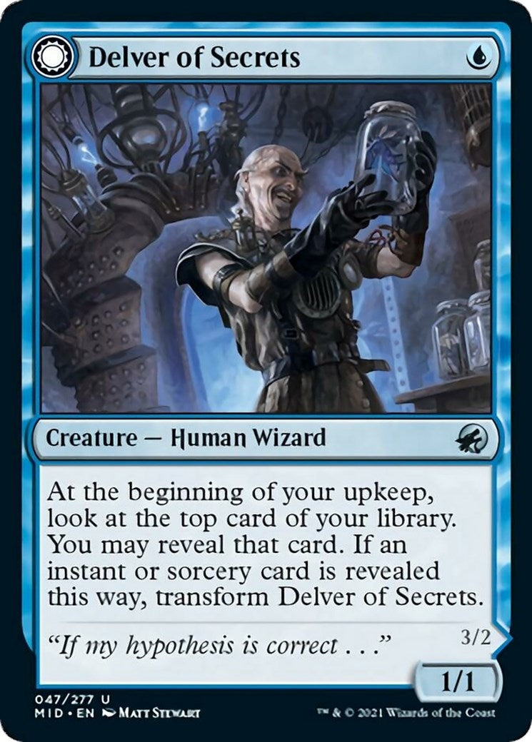 Delver of Secrets (47) [MID] - MTG Single