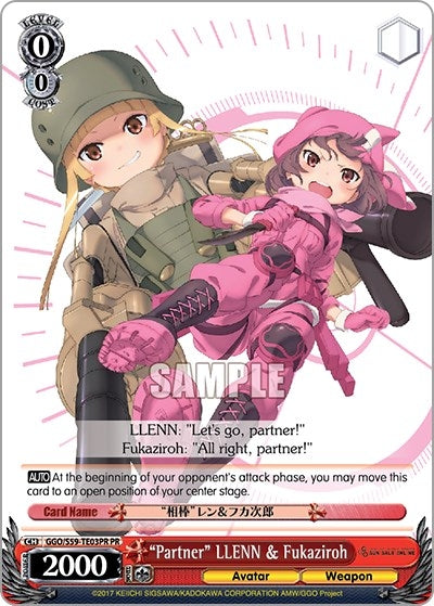 ’Partner’ LLENN & Fukaziroh (Alternate Art Promo) (5903) [GGO/S59] - Weiss Schwarz Single
