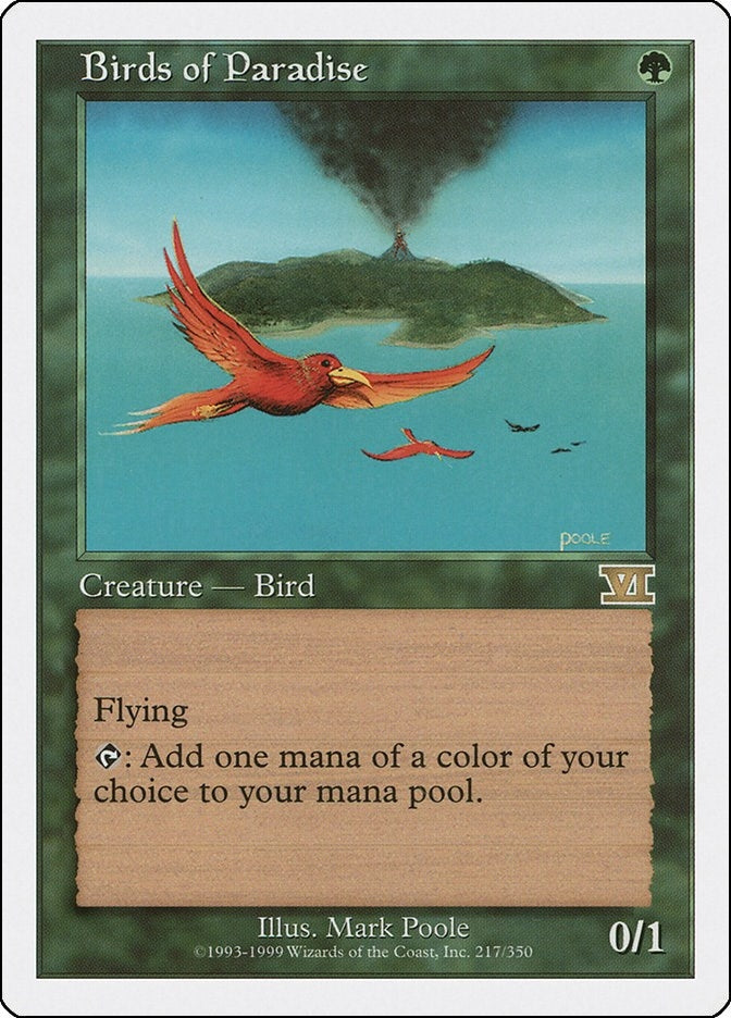 Birds of Paradise (217) [6ED] - MTG Single