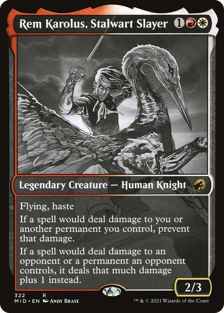Rem Karolus Stalwart Slayer (Showcase) (322) [MID] - MTG Single