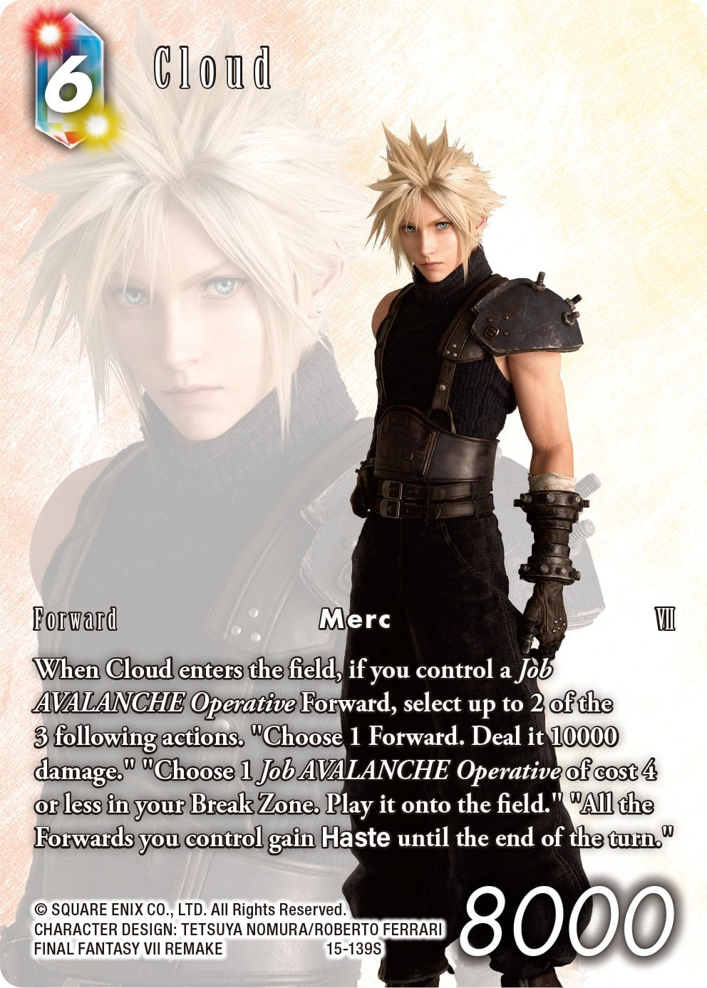 Cloud (Full Art) (15) [15] - Final Fantasy TCG Single