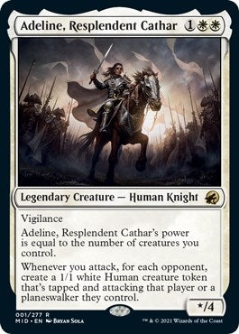 Adeline Resplendent Cathar (1) [MID] - MTG Single