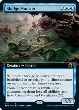 Sludge Monster (Extended Art) (340) [MID] - MTG Single