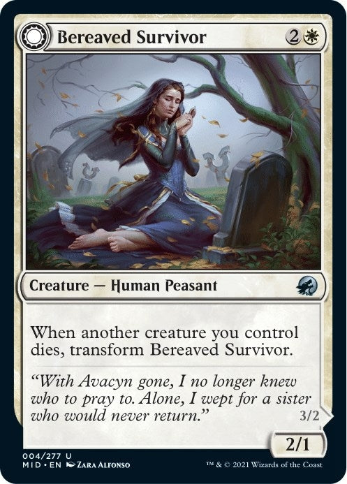 Bereaved Survivor (4) [MID] - MTG Single