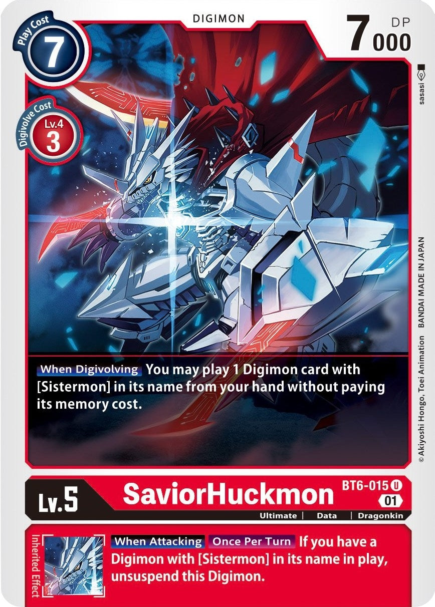 SaviorHuckmon (6015) [BT06] - Digimon Card Game Single