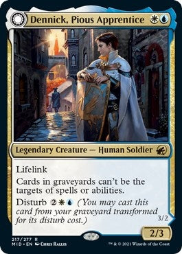 Dennick Pious Apprentice (217) [MID] - MTG Single