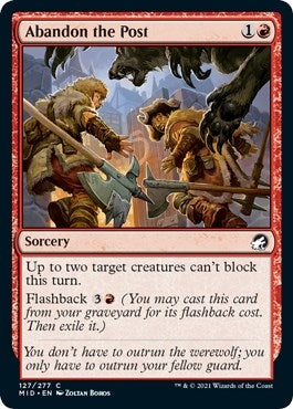 Abandon the Post (127) [MID] - MTG Single