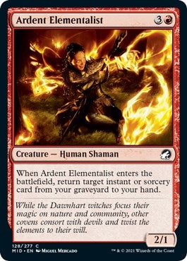 Ardent Elementalist (128) [MID] - MTG Single