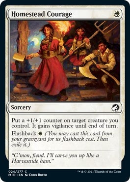 Homestead Courage (24) [MID] - MTG Single