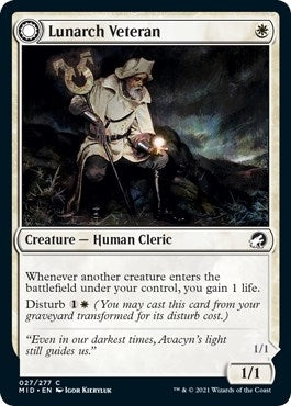 Lunarch Veteran (27) [MID] - MTG Single