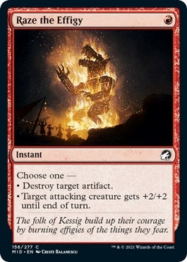 Raze the Effigy (156) [MID] - MTG Single