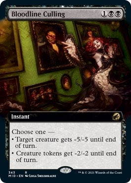 Bloodline Culling (Extended Art) (343) [MID] - MTG Single