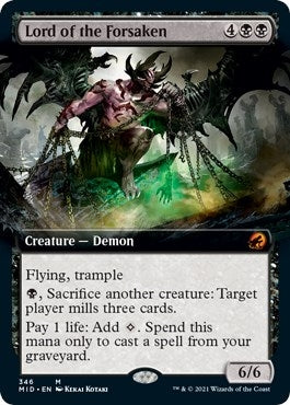Lord of the Forsaken (Extended Art) (346) [MID] - MTG Single