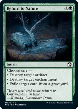 Return to Nature (195) [MID] - MTG Single