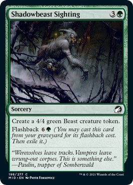 Shadowbeast Sighting (198) [MID] - MTG Single