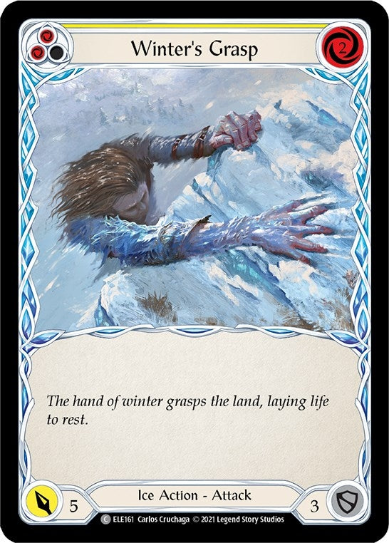 Winter’s Grasp (Yellow) (161) [ELE] - Flesh and Blood TCG Single