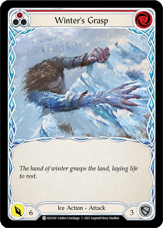 Winter’s Grasp (Red) (160) [ELE] - Flesh and Blood TCG Single