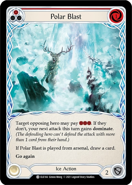 Polar Blast (Red) (166) [ELE] - Flesh and Blood TCG Single