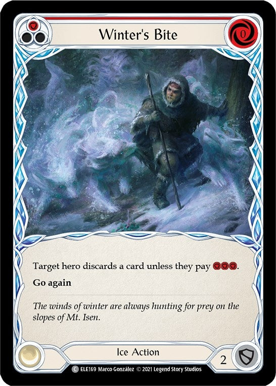 Winter’s Bite (Red) (169) [ELE] - Flesh and Blood TCG Single