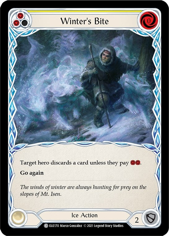 Winter’s Bite (Yellow) (170) [ELE] - Flesh and Blood TCG Single