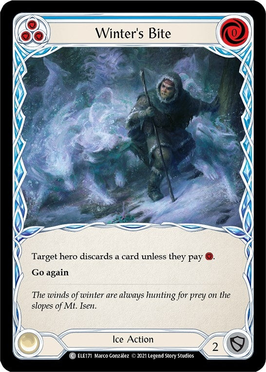 Winter’s Bite (Blue) (171) [ELE] - Flesh and Blood TCG Single