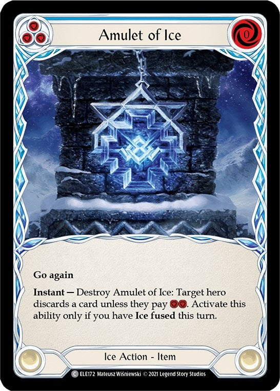 Amulet of Ice (172) [ELE] - Flesh and Blood TCG Single
