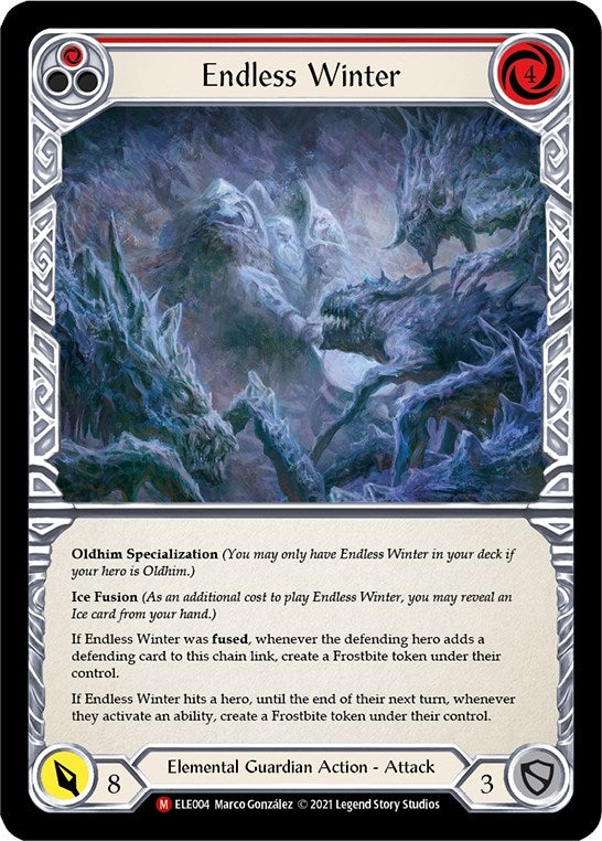 Endless Winter (4) [ELE] - Flesh and Blood TCG Single