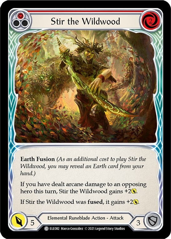 Stir the Wildwood (Red) (82) [ELE] - Flesh and Blood TCG Single