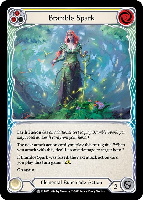 Bramble Spark (Yellow) (86) [ELE] - Flesh and Blood TCG Single
