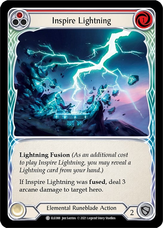 Inspire Lightning (Red) (88) [ELE] - Flesh and Blood TCG Single