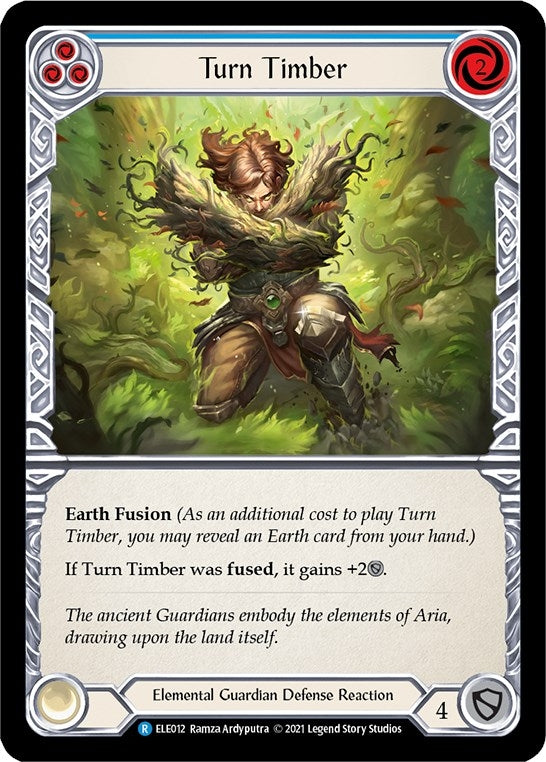 Turn Timber (Blue) (12) [ELE] - Flesh and Blood TCG Single