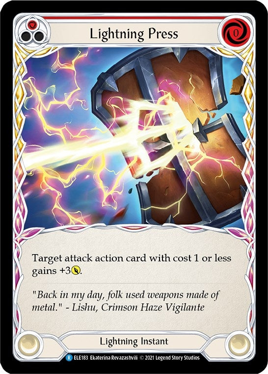 Lightning Press (Red) (183) [ELE] - Flesh and Blood TCG Single