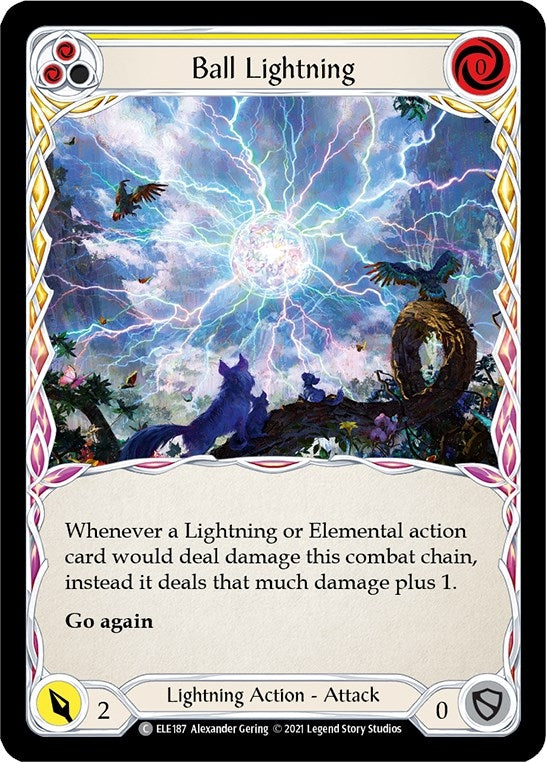 Ball Lightning (Yellow) (187) [ELE] - Flesh and Blood TCG Single