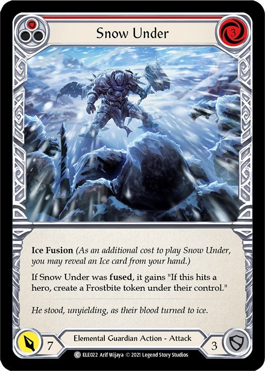 Snow Under (Red) (22) [ELE] - Flesh and Blood TCG Single