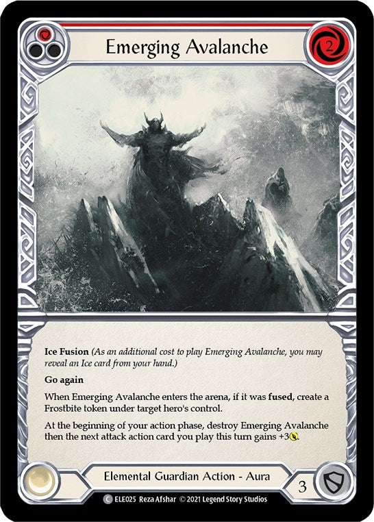 Emerging Avalanche (Red) (25) [ELE] - Flesh and Blood TCG Single