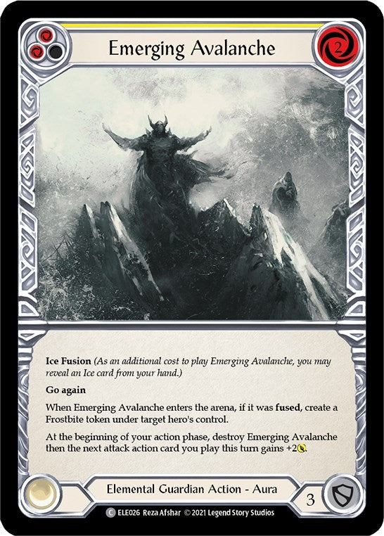Emerging Avalanche (Yellow) (26) [ELE] - Flesh and Blood TCG Single