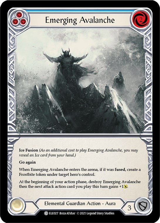 Emerging Avalanche (Blue) (27) [ELE] - Flesh and Blood TCG Single