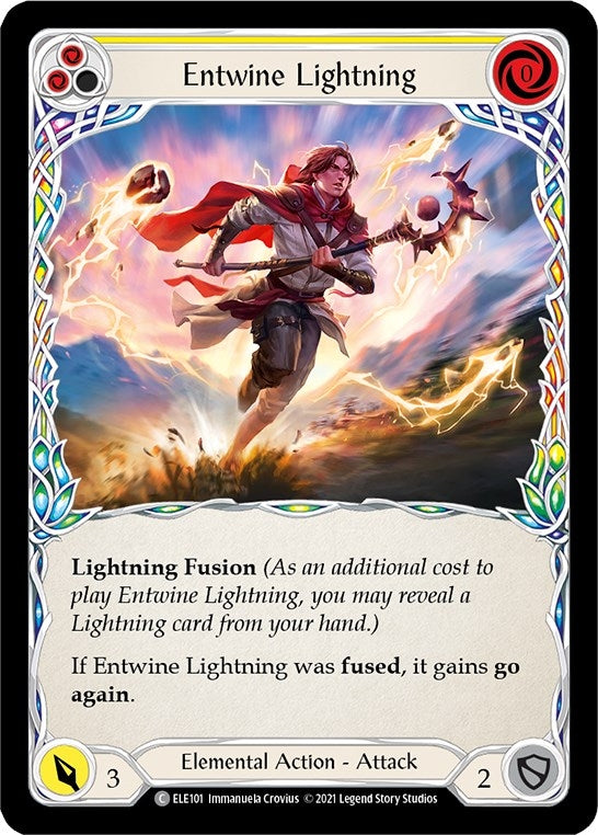 Entwine Lightning (Yellow) (101) [ELE] - Flesh and Blood TCG Single
