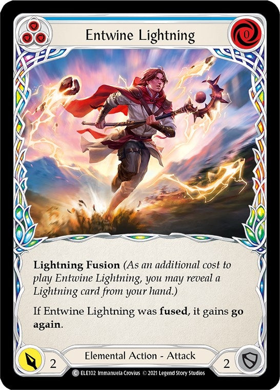 Entwine Lightning (Blue) (102) [ELE] - Flesh and Blood TCG Single