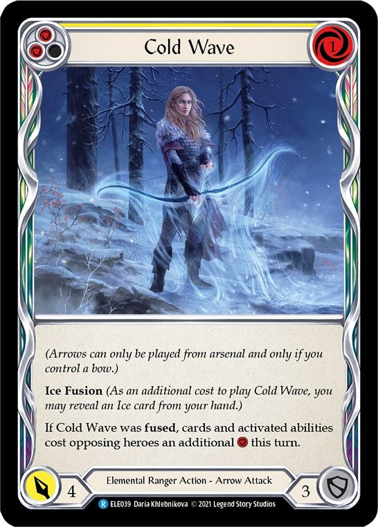 Cold Wave (Yellow) (39) [ELE] - Flesh and Blood TCG Single