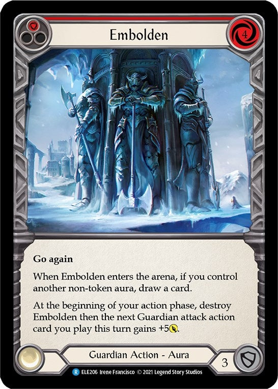Embolden (Red) (206) [ELE] - Flesh and Blood TCG Single