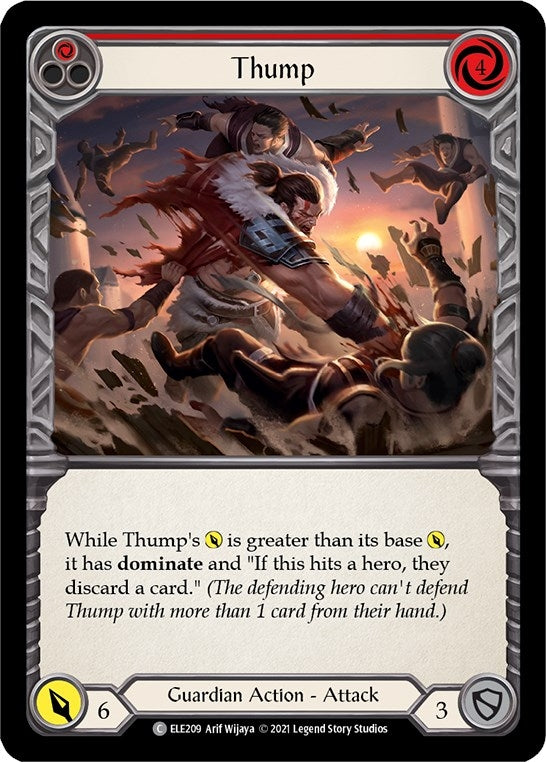 Thump (Red) (209) [ELE] - Flesh and Blood TCG Single