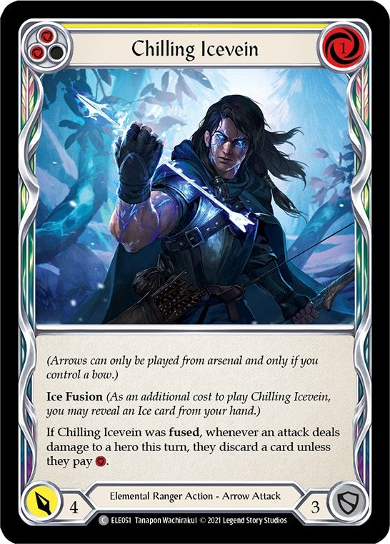 Chilling Icevein (Yellow) (51) [ELE] - Flesh and Blood TCG Single