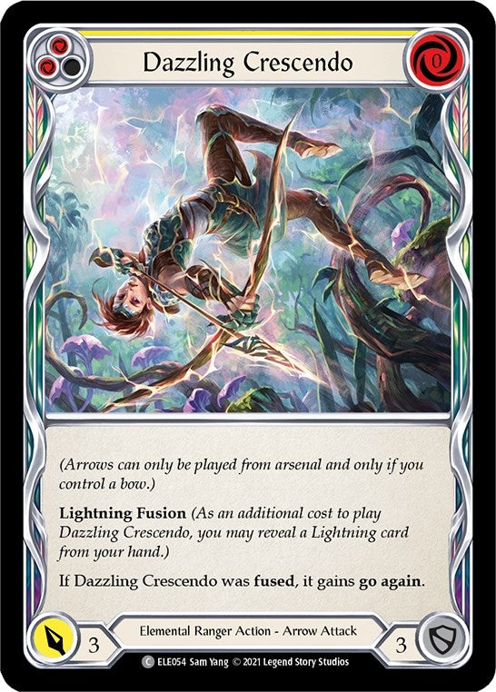 Dazzling Crescendo (Yellow) (54) [ELE] - Flesh and Blood TCG Single
