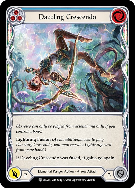Dazzling Crescendo (Blue) (55) [ELE] - Flesh and Blood TCG Single